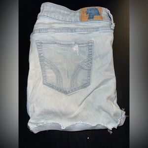 Hollister light jean shorts